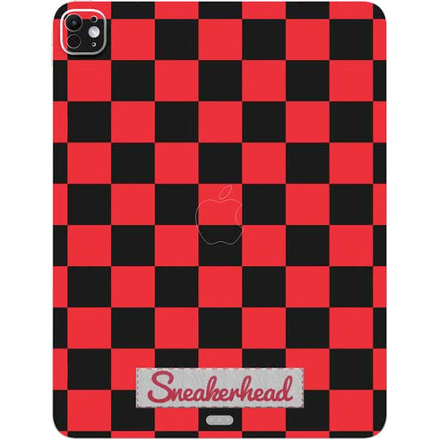 Sneakerhead Red Checkered iPad Pro 13in M4 (2024) Skin
