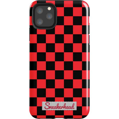 Sneakerhead Red Checkered iPhone Cases