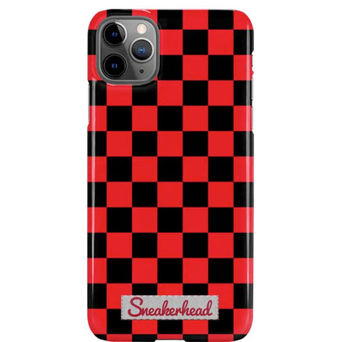 Sneakerhead Red Checkered iPhone Cases