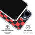 Sneakerhead Red Checkered iPhone 15 Clear Case