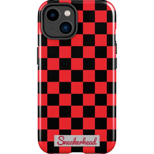 Sneakerhead Red Checkered iPhone 15 Impact Case