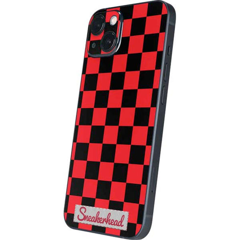 Sneakerhead Red Checkered iPhone 15 Skin