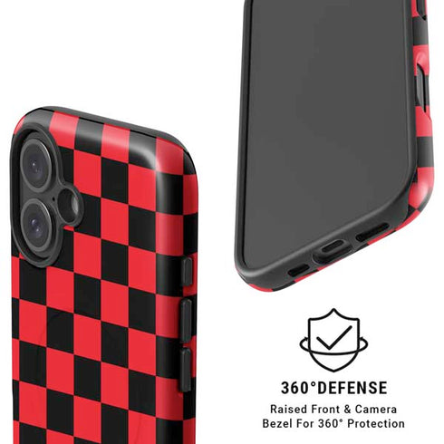 Sneakerhead Red Checkered iPhone 16 Magsafe Impact Case