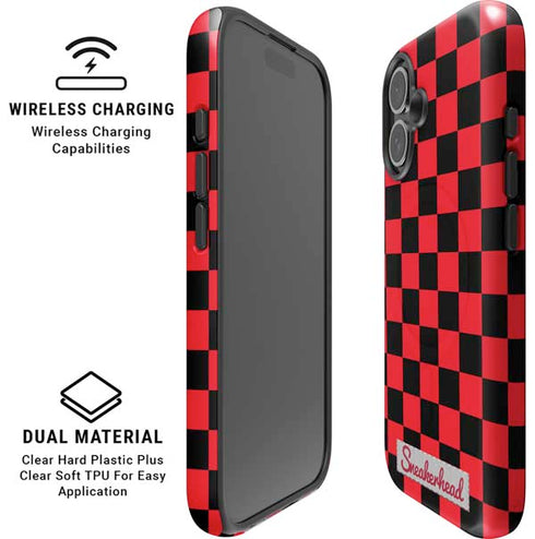 Sneakerhead Red Checkered iPhone 16 Magsafe Impact Case