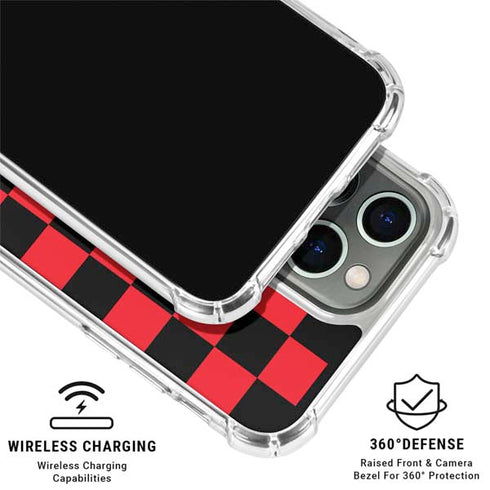 Sneakerhead Red Checkered iPhone 16 Pro Clear Case