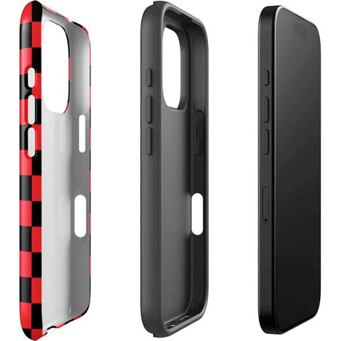 Sneakerhead Red Checkered iPhone 16 Pro Impact Case