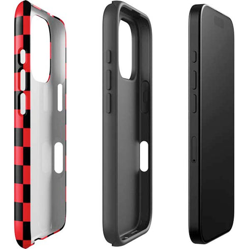 Sneakerhead Red Checkered iPhone 16 Pro Max Impact Case