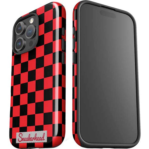 Sneakerhead Red Checkered iPhone 16 Pro Max Impact Case
