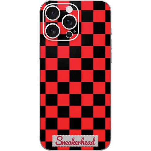 Sneakerhead Red Checkered iPhone 16 Pro Max Skin