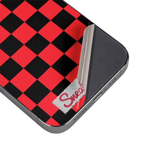 Sneakerhead Red Checkered iPhone 16 Pro Max Skin