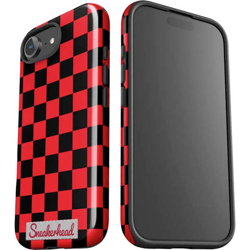 Sneakerhead Red Checkered iPhone 16e Impact Case