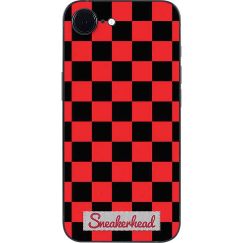 Sneakerhead Red Checkered iPhone 16e Skin