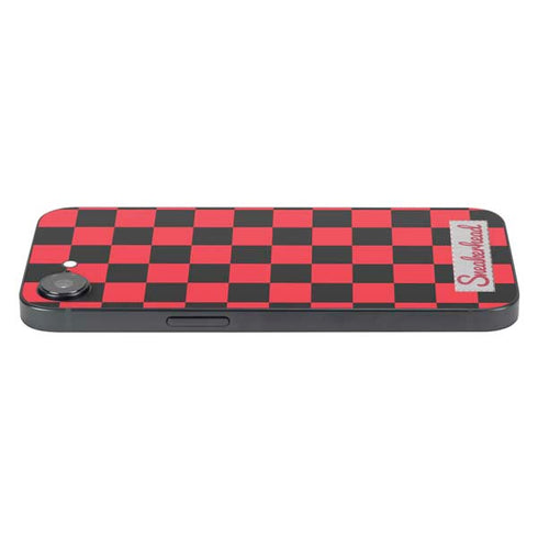 Sneakerhead Red Checkered iPhone 16e Skin