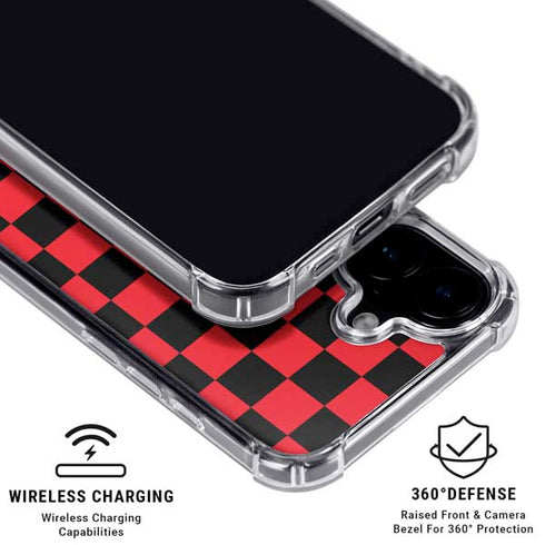 Sneakerhead Red Checkered iPhone 17 Clear Case