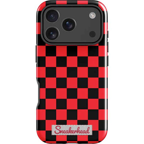 Sneakerhead Red Checkered iPhone 18 Pro Impact Case