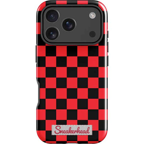 Sneakerhead Red Checkered iPhone 18 Pro Max Impact Case