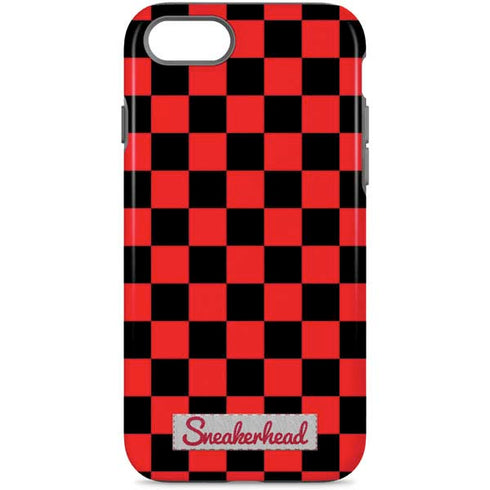 Sneakerhead Red Checkered iPhone Cases