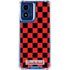 Sneakerhead Red Checkered Moto G 5G (2024) Clear Case