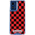Sneakerhead Red Checkered Moto G Play 4G (2024) Clear Case