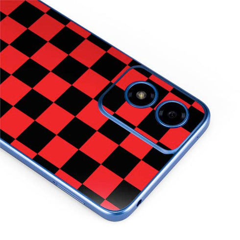 Sneakerhead Red Checkered Moto G Play 4G (2024) Skin