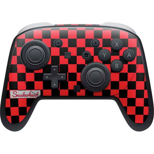 Sneakerhead Red Checkered Nintendo Switch 2 (2025) Pro Controller Skin