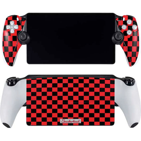 Sneakerhead Red Checkered PlayStation PS5 Skins