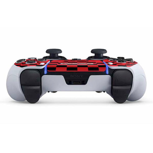 Sneakerhead Red Checkered PS5 DualSense Edge Pro Controller Skin