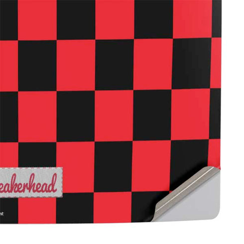 Sneakerhead Red Checkered PS5 Pro Console Skin