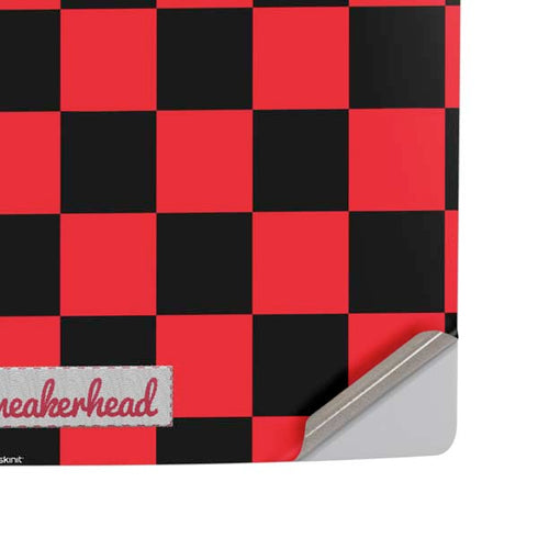 Sneakerhead Red Checkered PS5 Pro Disk Console Skin