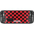 Sneakerhead Red Checkered Steam Deck Handheld Gaming Computer Skin