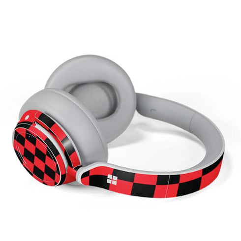 Sneakerhead Red Checkered Surface Headphones Skin