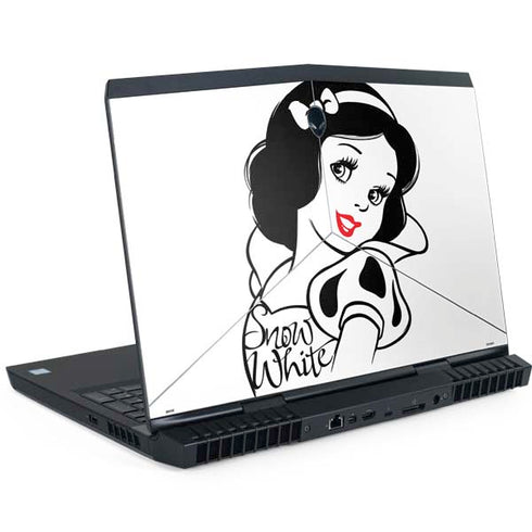 Disney Snow White Black and White Art Dell Alienware Skin