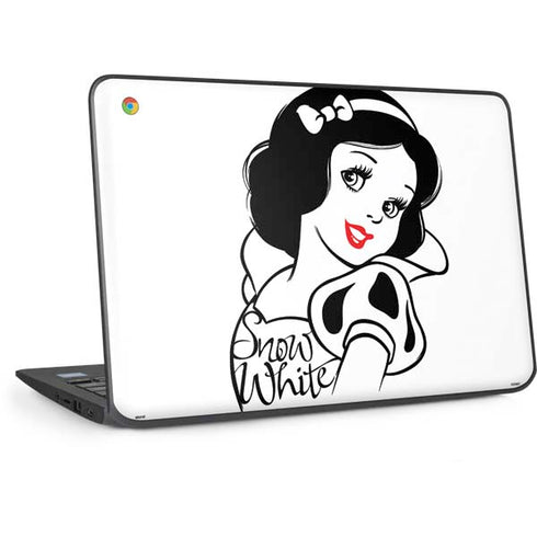 Disney Snow White Black and White Art HP Chromebook Skin