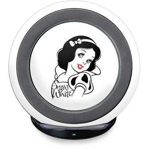 Disney Snow White Black and White Art Fast Charge Wireless Charging Stand Skin