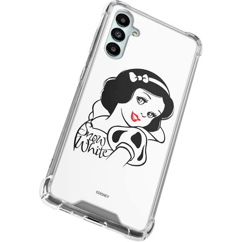 Disney Snow White Black and White Art Gabb Phone 4 Clear Case