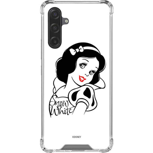 Disney Snow White Black and White Art Galaxy A17 Clear Case