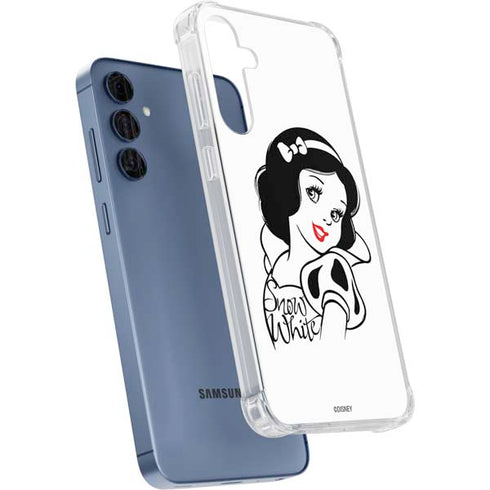 Disney Snow White Black and White Art Galaxy A35 5G Clear Case