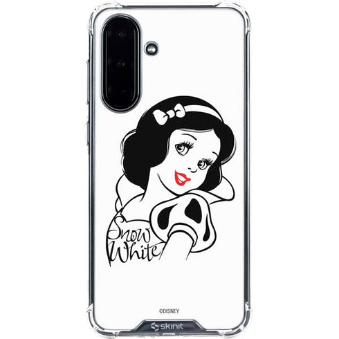 Disney Snow White Black and White Art Galaxy A36 5G Clear Case