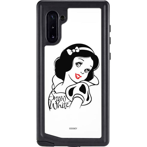 Disney Snow White Black and White Art Galaxy Cases