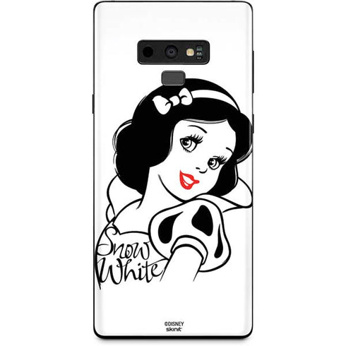 Disney Snow White Black and White Art Galaxy Note 9 Skin