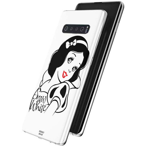 Disney Snow White Black and White Art Galaxy S10 Plus Skin