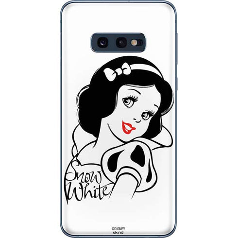 Disney Snow White Black and White Art Galaxy S10e Skin