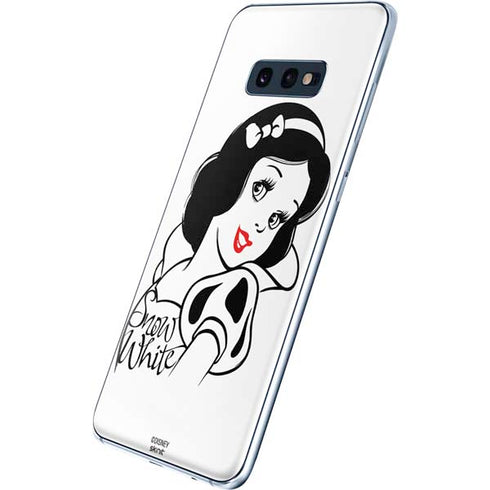 Disney Snow White Black and White Art Galaxy S10e Skin