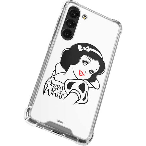 Disney Snow White Black and White Art Galaxy S24 FE Clear Case