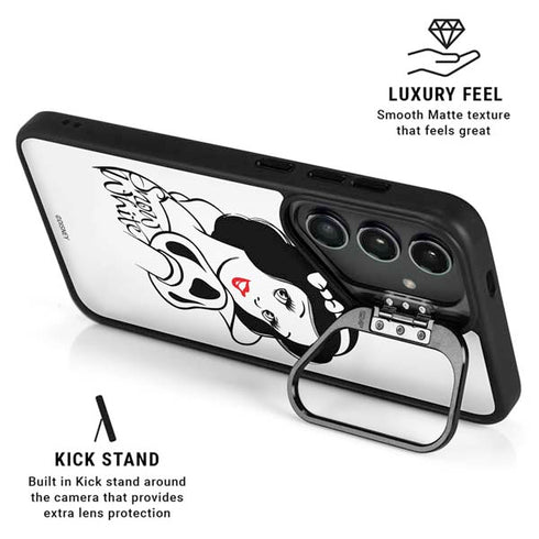 Disney Snow White Black and White Art Galaxy S24 FE Kickstand Case
