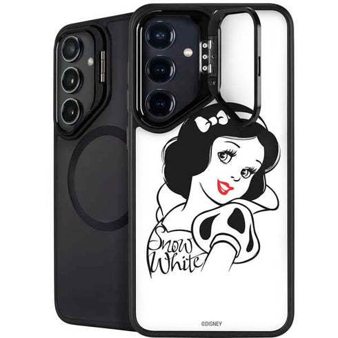 Disney Snow White Black and White Art Galaxy S25 Kickstand Case