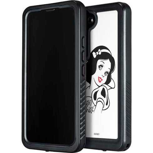 Disney Snow White Black and White Art Galaxy S24 Plus Waterproof Case