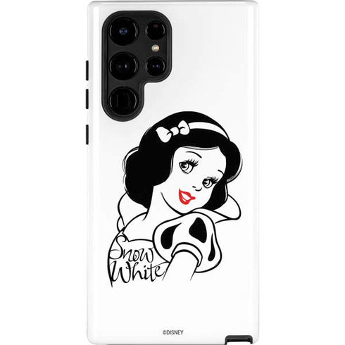 Disney Snow White Black and White Art Galaxy S25 Ultra Impact Case