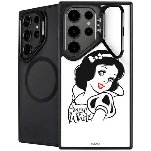 Disney Snow White Black and White Art Galaxy S25 Ultra Kickstand Case