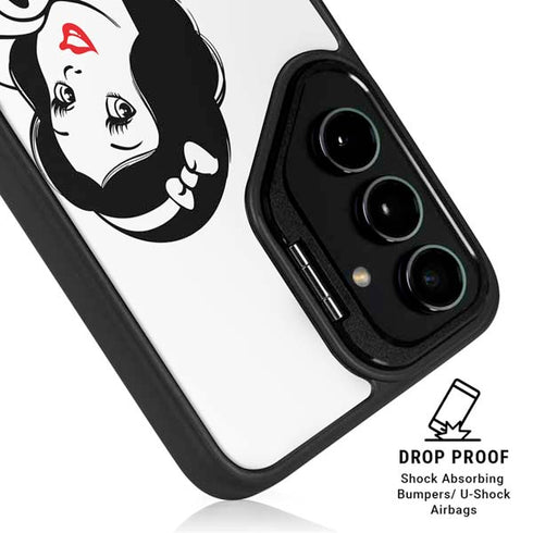 Disney Snow White Black and White Art Galaxy S25 Ultra Kickstand Case